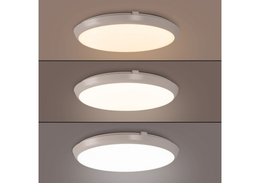 Plafonnier LED étanche CCT-30W-diamètre 35cm-3180lm-IP65 - B1760-30W-B - Barcelona LED Plafonnier LED étanche CCT-30W-diamètre 35cm-3180lm-IP65 - B1760-30W-B - Barcelona LED