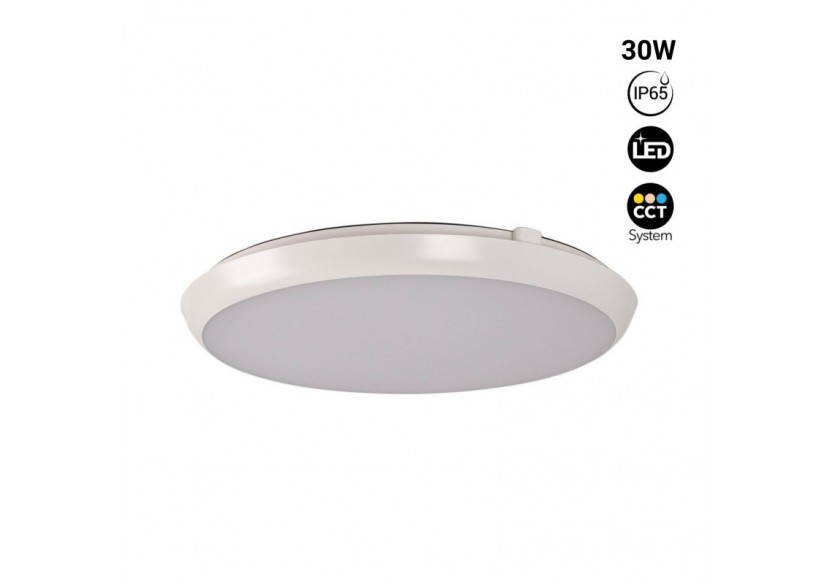 Plafonnier LED étanche CCT-30W-diamètre 35cm-3180lm-IP65 - B1760-30W-B - Barcelona LED Plafonnier LED étanche CCT-30W-diamètre 35cm-3180lm-IP65 - B1760-30W-B - Barcelona LED