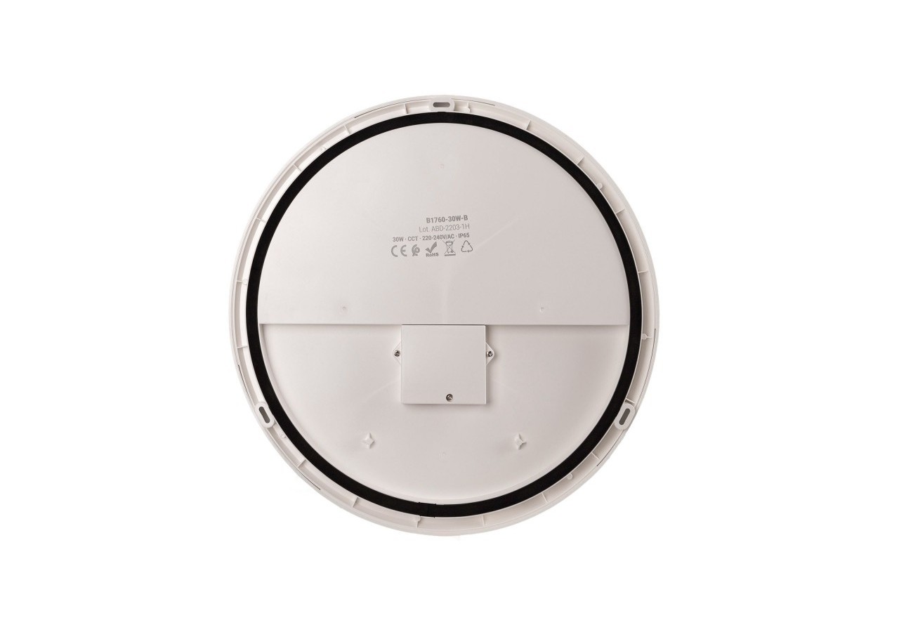 Plafonnier LED étanche CCT-30W-diamètre 35cm-3180lm-IP65 - B1760-30W-B - Barcelona LED