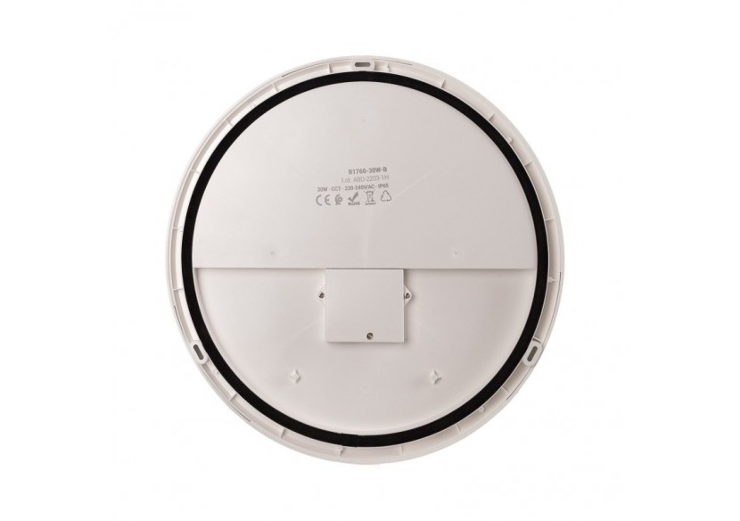 Plafonnier LED étanche CCT-30W-diamètre 35cm-3180lm-IP65 - B1760-30W-B - Barcelona LED Plafonnier LED étanche CCT-30W-diamètre 35cm-3180lm-IP65 - B1760-30W-B - Barcelona LED