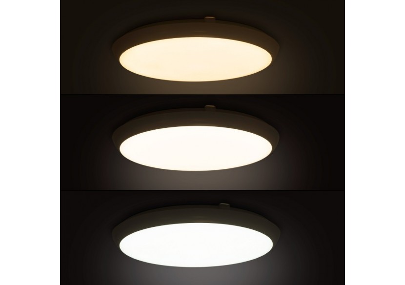 Plafonnier LED étanche CCT-30W-diamètre 35cm-3180lm-IP65 - B1760-30W-B - Barcelona LED Plafonnier LED étanche CCT-30W-diamètre 35cm-3180lm-IP65 - B1760-30W-B - Barcelona LED