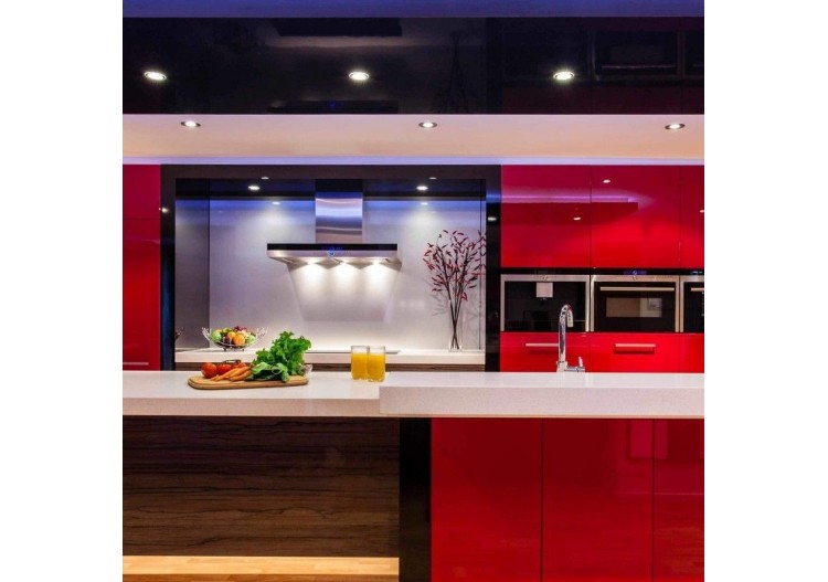 Collerette downlight ronde orientable GU10 / MR16-Coupe diamètre 75 mm - B978-R-N - Barcelona LED