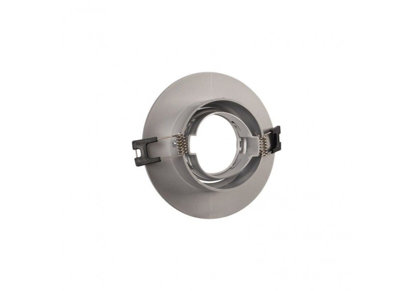 Collerette downlight ronde orientable GU10 / MR16-Coupe diamètre 75 mm - B978-R-P - Barcelona LED Collerette downlight ronde orientable GU10 / MR16-Coupe diamètre 75 mm - B978-R-P - Barcelona LED