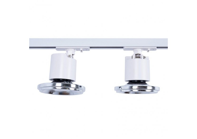 Spot sur rail monophasé avec douille GU10-AR111 - B979-B - Barcelona LED Spot sur rail monophasé avec douille GU10-AR111 - B979-B - Barcelona LED