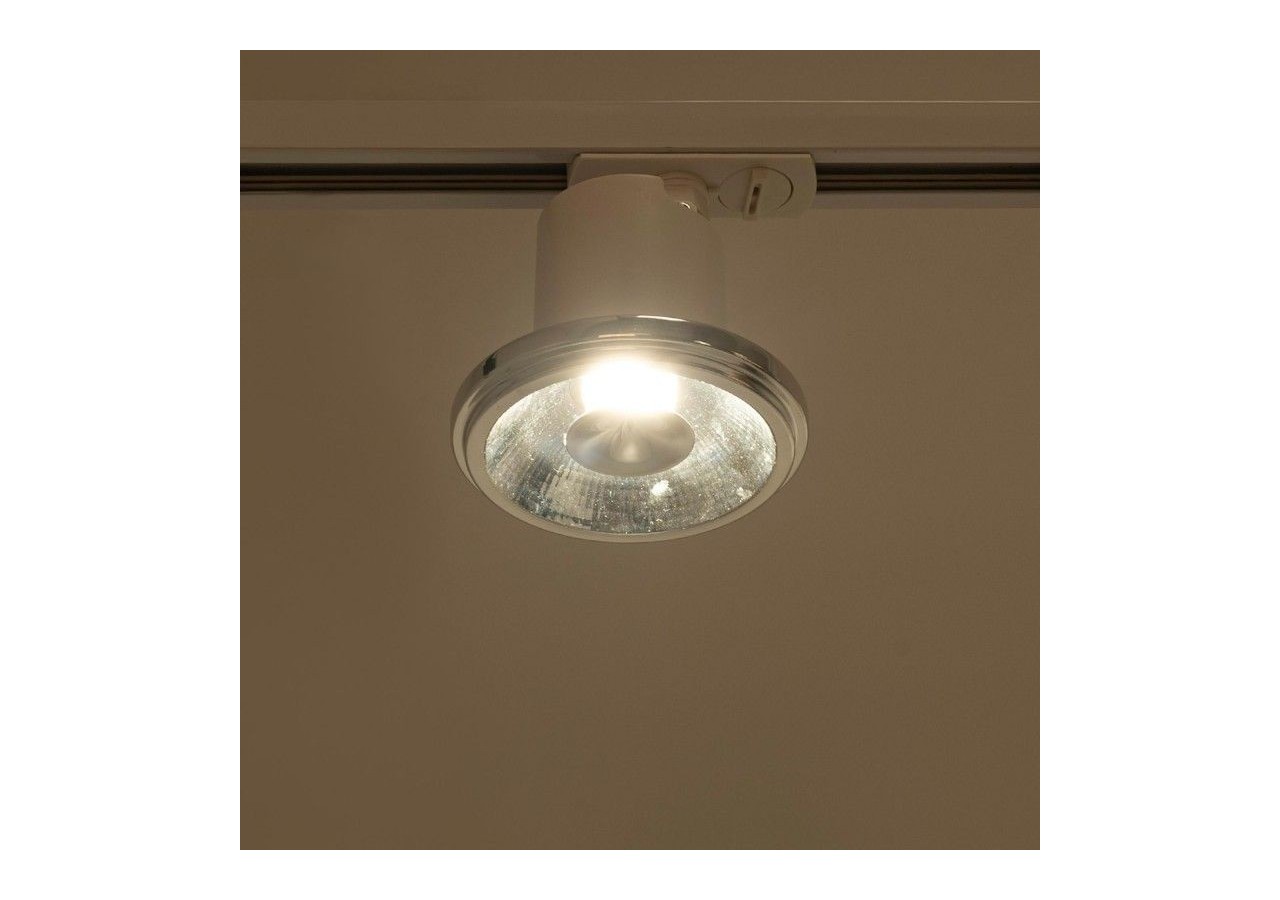 Spot sur rail monophasé avec douille GU10-AR111 - B979-B - Barcelona LED