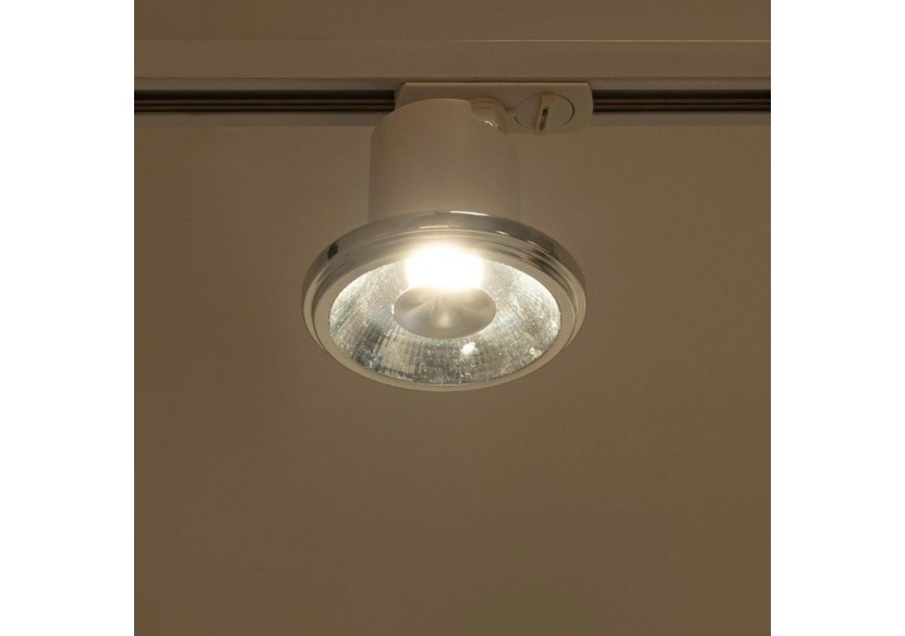 Spot sur rail monophasé avec douille GU10-AR111 - B979-B - Barcelona LED Spot sur rail monophasé avec douille GU10-AR111 - B979-B - Barcelona LED