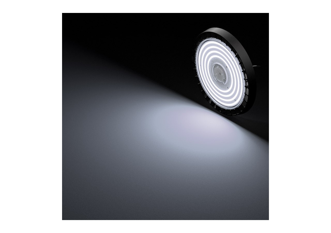 Cloche industrielle LED avec capteur de mouvement 150W-Driver Philips-Dimmable 1-10V-IP65 - K8137-150-5K-S - Barcelona LED