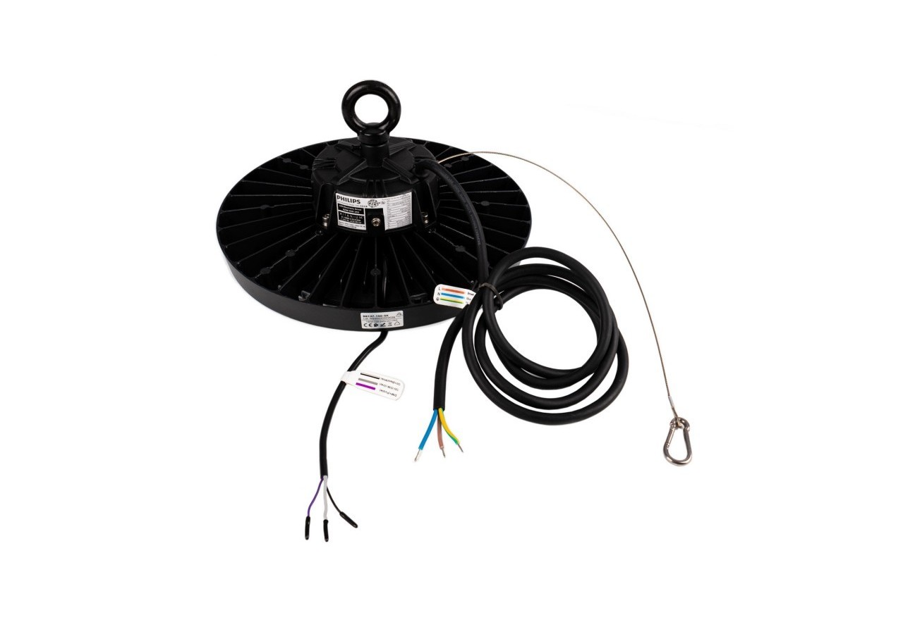 Cloche industrielle LED avec capteur de mouvement 150W-Driver Philips-Dimmable 1-10V-IP65 - K8137-150-5K-S - Barcelona LED