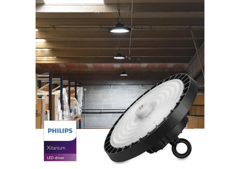 Cloche industrielle LED 150W-Driver Philips-Dimmable DALI-IP65 - K8137-150-5K-D - Barcelona LED