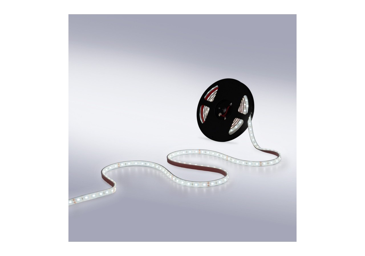 Ruban LED 24V DC-12W/m-Monochrome-12mm-IP67-5m-SMD2835 60 puces/m - B1653-IP67-BN - Barcelona LED