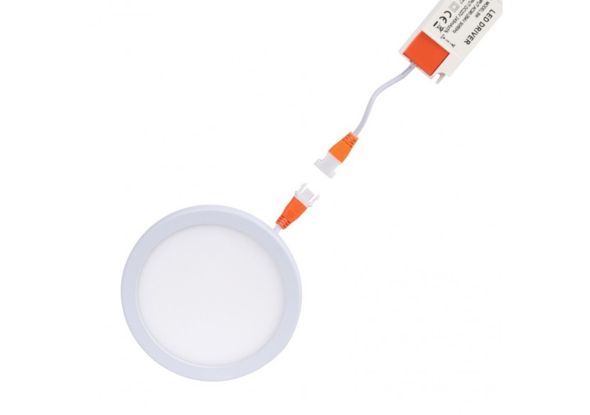 Downlight LED rond 8W-Diamètre de coupe ajustable : diamètre 50-90mm - B1276-BN - Barcelona LED