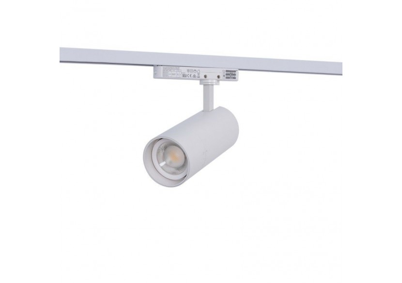 Spot LED sur rail monophasé CCT 25W-COB-Ouverture réglable 24-60 degrés - L6006-CCT-B - Barcelona LED Spot LED sur rail monophasé CCT 25W-COB-Ouverture réglable 24-60 degrés - L6006-CCT-B - Barcelona LED