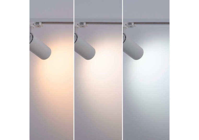 Spot LED sur rail monophasé CCT 25W-COB-Ouverture réglable 24-60 degrés - L6006-CCT-B - Barcelona LED Spot LED sur rail monophasé CCT 25W-COB-Ouverture réglable 24-60 degrés - L6006-CCT-B - Barcelona LED