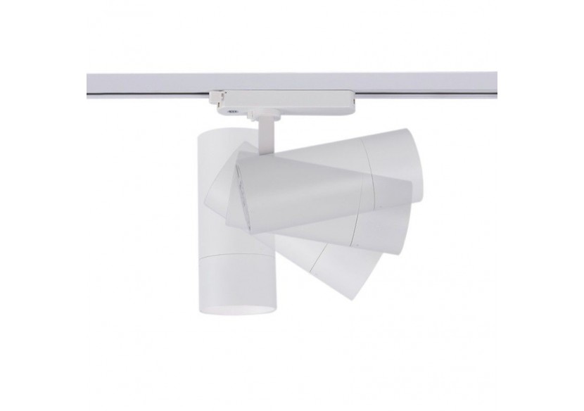 Spot LED sur rail monophasé CCT 25W-COB-Ouverture réglable 24-60 degrés - L6006-CCT-B - Barcelona LED Spot LED sur rail monophasé CCT 25W-COB-Ouverture réglable 24-60 degrés - L6006-CCT-B - Barcelona LED