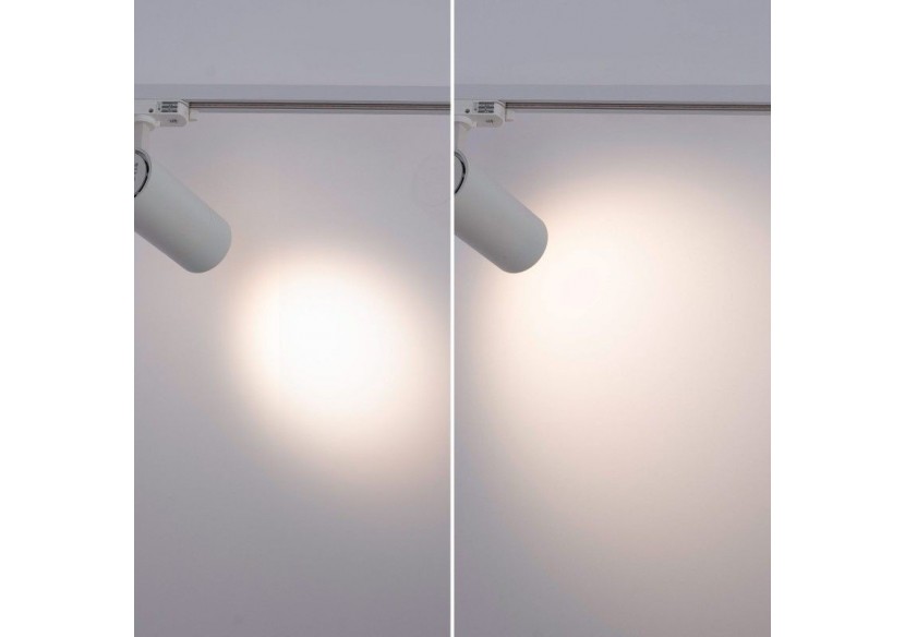 Spot LED sur rail monophasé CCT 25W-COB-Ouverture réglable 24-60 degrés - L6006-CCT-B - Barcelona LED Spot LED sur rail monophasé CCT 25W-COB-Ouverture réglable 24-60 degrés - L6006-CCT-B - Barcelona LED