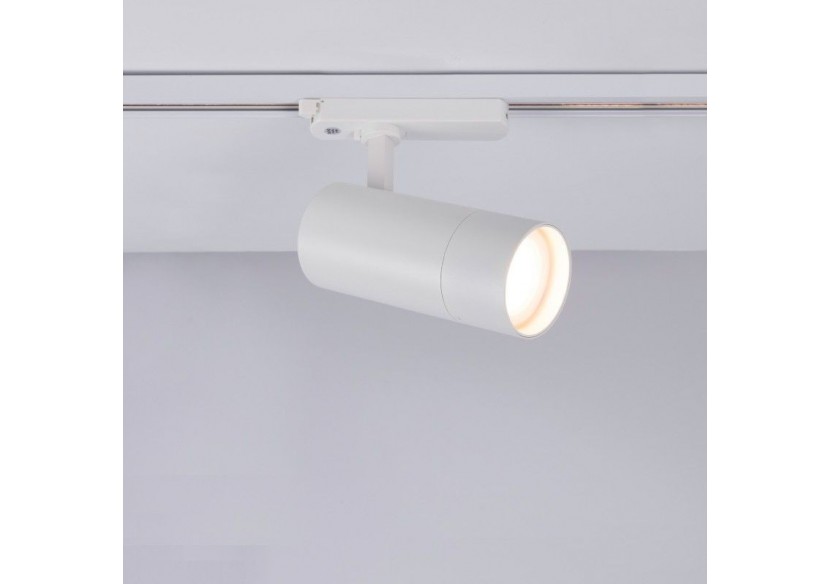 Spot LED sur rail monophasé CCT 25W-COB-Ouverture réglable 24-60 degrés - L6006-CCT-B - Barcelona LED Spot LED sur rail monophasé CCT 25W-COB-Ouverture réglable 24-60 degrés - L6006-CCT-B - Barcelona LED