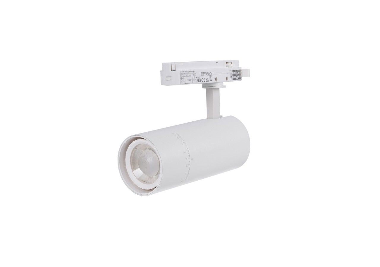 Spot LED sur rail monophasé CCT 25W-COB-Ouverture réglable 24-60 degrés - L6006-CCT-B - Barcelona LED