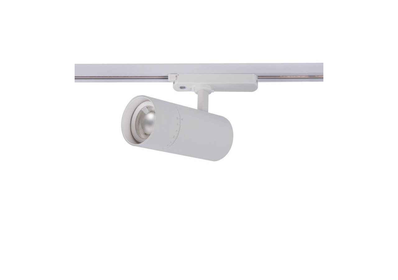 Spot LED sur rail monophasé CCT 25W-COB-Ouverture réglable 24-60 degrés - L6006-CCT-B - Barcelona LED