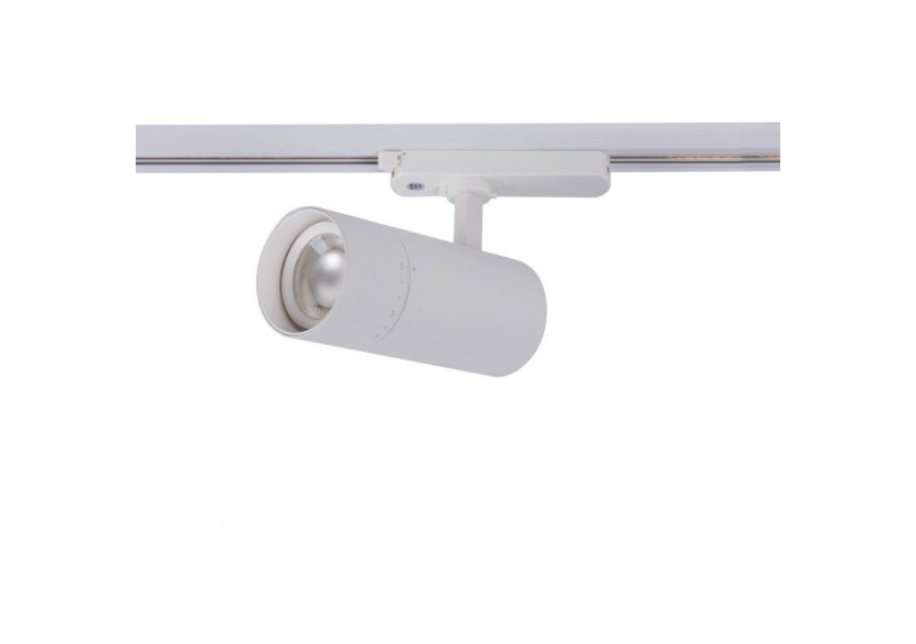 Spot LED sur rail monophasé CCT 25W-COB-Ouverture réglable 24-60 degrés - L6006-CCT-B - Barcelona LED Spot LED sur rail monophasé CCT 25W-COB-Ouverture réglable 24-60 degrés - L6006-CCT-B - Barcelona LED