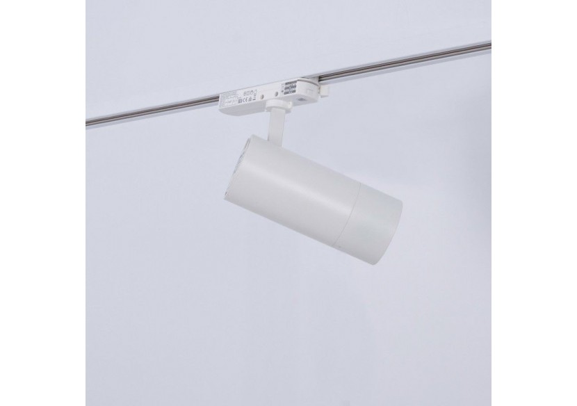 Spot LED sur rail monophasé CCT 25W-COB-Ouverture réglable 24-60 degrés - L6006-CCT-B - Barcelona LED Spot LED sur rail monophasé CCT 25W-COB-Ouverture réglable 24-60 degrés - L6006-CCT-B - Barcelona LED