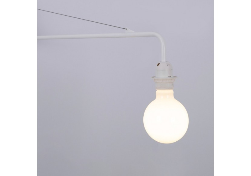 Applique murale orientable avec câble et prise "Pitt" / Inspiration "Petite Potence" - L3094-B - Barcelona LED Applique murale orientable avec câble et prise "Pitt" / Inspiration "Petite Potence" - L3094-B - Barcelona LED