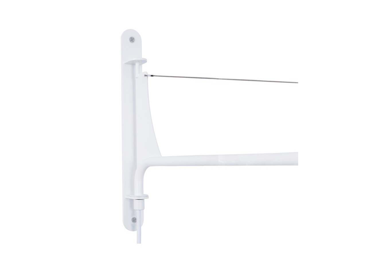 Applique murale orientable avec câble et prise "Pitt" / Inspiration "Petite Potence" - L3094-B - Barcelona LED