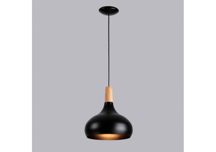 Suspension en métal et bois "Loop" - LN3020-N - Barcelona LED