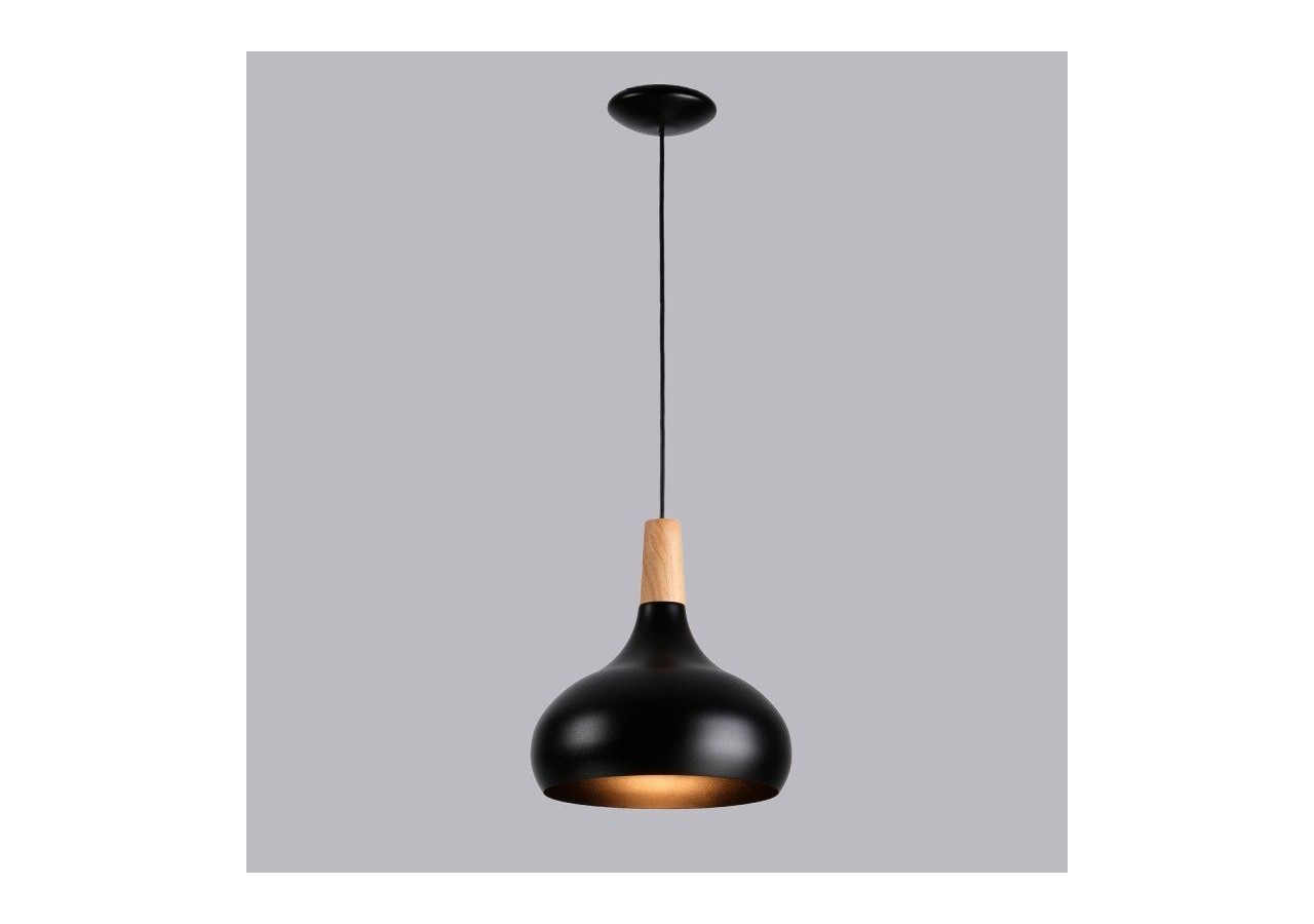 Suspension en métal et bois "Loop" - LN3020-N - Barcelona LED