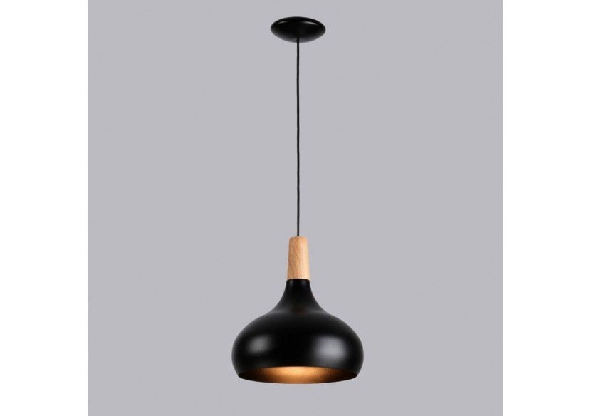 Suspension en métal et bois "Loop" - LN3020-N - Barcelona LED