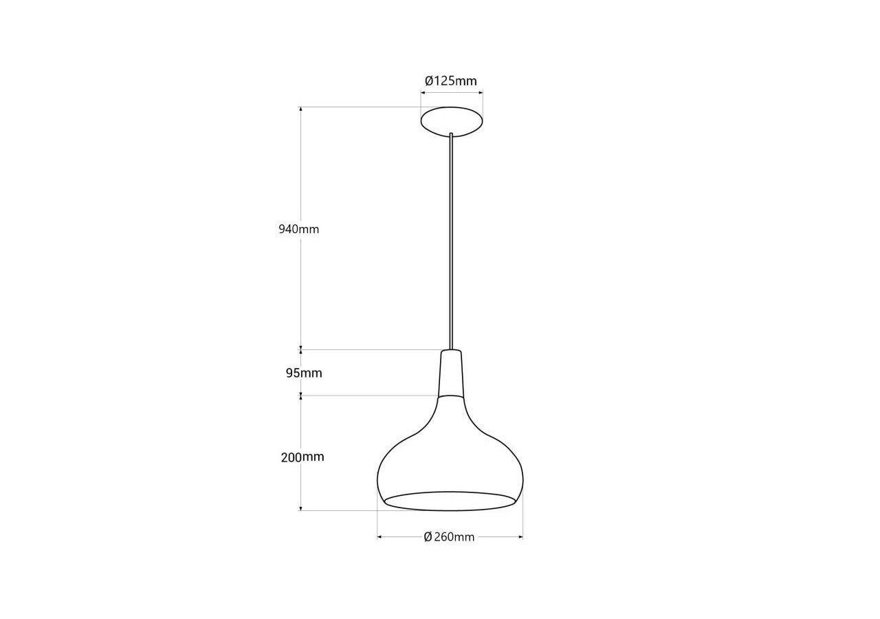 Suspension en métal et bois "Loop" - LN3020-N - Barcelona LED