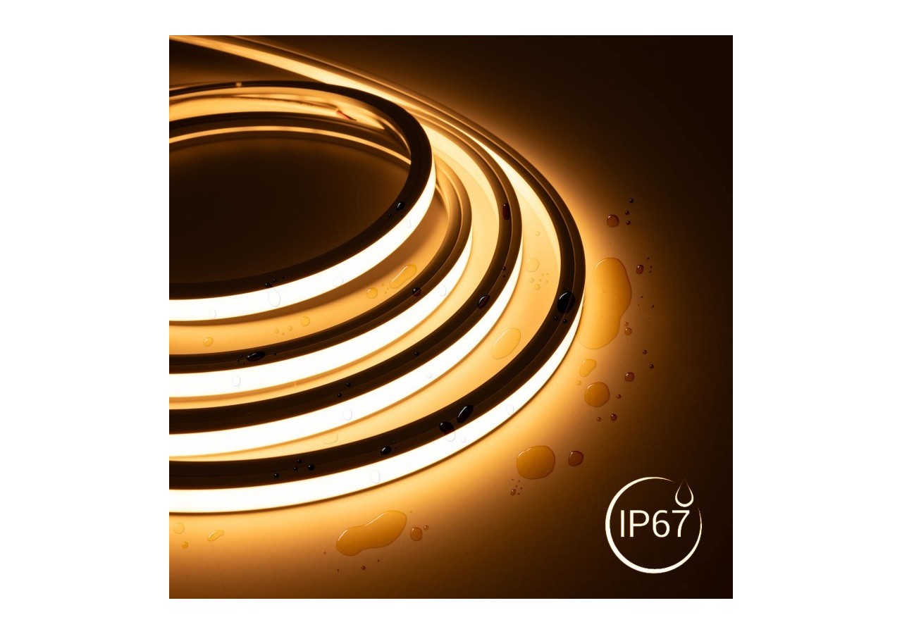 Néon LED flexible monochrome 24V DC-10x10mm-5m-Kit complet-IP67-10W/m - N1010-5M-270 - Barcelona LED