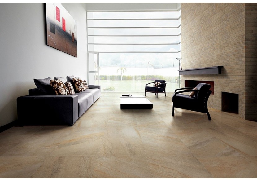 Carrelage sol intérieur et extérieur grès cérame Stonequartz - Alfalux : Confort'Mat