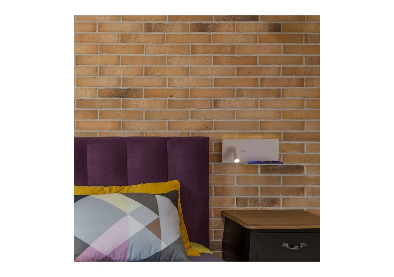 Applique de lecture avec port USB "Kerta"-Double éclairage-3W+7W - LN1512-B-USB - Barcelona LED