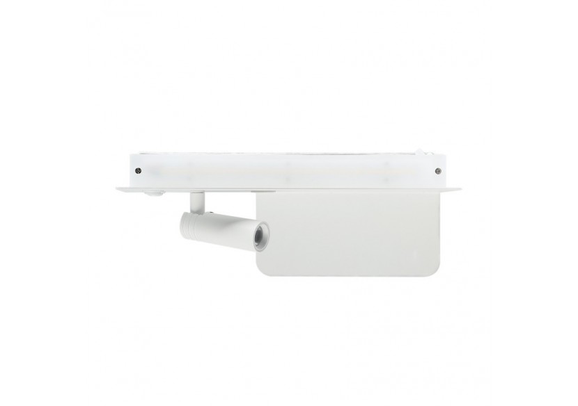 Applique de lecture avec port USB "Kerta"-Double éclairage-3W+7W - LN1512-B-USB - Barcelona LED Applique de lecture avec port USB "Kerta"-Double éclairage-3W+7W - LN1512-B-USB - Barcelona LED