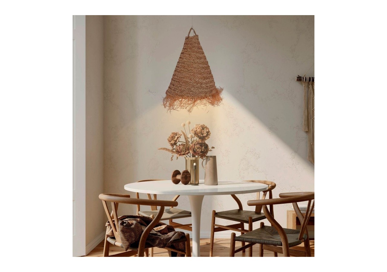 Suspension en fibre naturelle "NAM XL" - K189-B - Barcelona LED