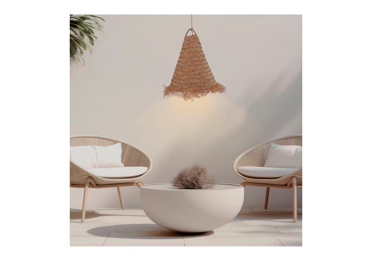 Suspension en fibre naturelle "NAM XL" - K189-CU - Barcelona LED