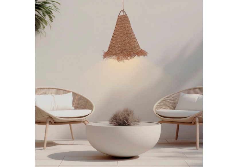 Suspension en fibre naturelle "NAM XL" - K189-CU - Barcelona LED