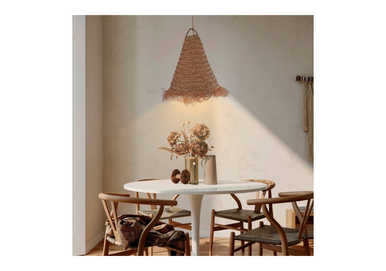 Suspension en fibre naturelle "NAM XL" - K189-CU - Barcelona LED