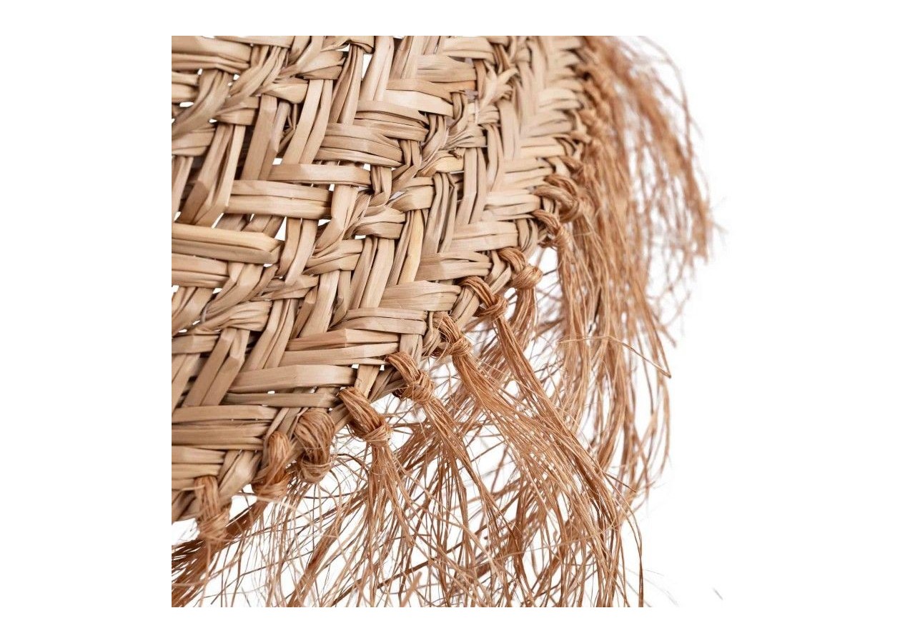 Suspension en fibre naturelle "NAM XL" avec interrupteur et prise - K189-C-N - Barcelona LED