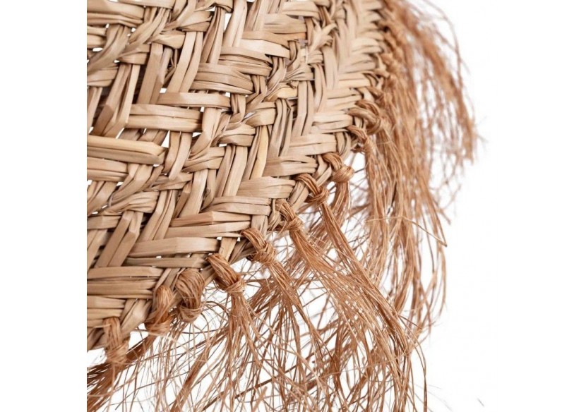 Suspension en fibre naturelle "NAM XL" avec interrupteur et prise - K189-C-N - Barcelona LED