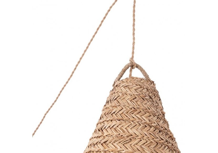 Suspension en fibre naturelle "NAM XL" avec interrupteur et prise - K189-C-CU - Barcelona LED Suspension en fibre naturelle "NAM XL" avec interrupteur et prise - K189-C-CU - Barcelona LED