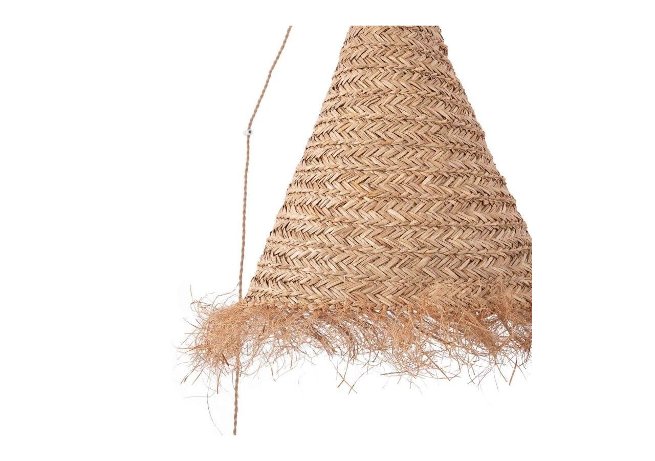 Suspension en fibre naturelle "NAM XL" avec interrupteur et prise - K189-C-CU - Barcelona LED