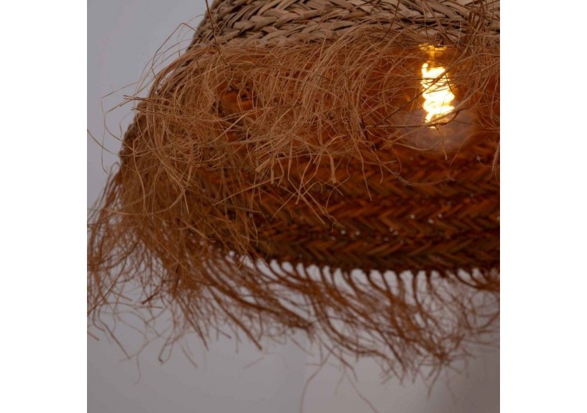 Suspension en fibre naturelle "NAM XL" avec interrupteur et prise - K189-C-CU - Barcelona LED Suspension en fibre naturelle "NAM XL" avec interrupteur et prise - K189-C-CU - Barcelona LED