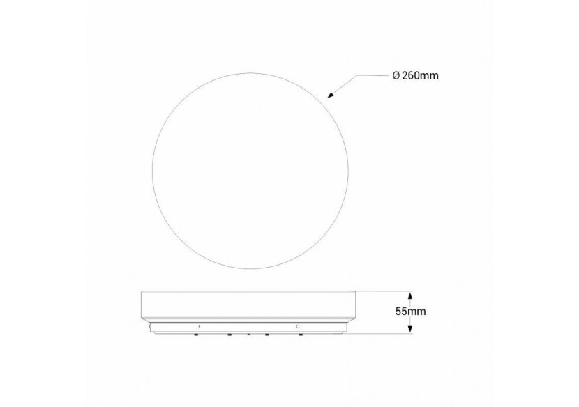 Plafonnier LED en saillie 26cm-18W-1800lm-IP20 - B1765-18W-BC - Barcelona LED Plafonnier LED en saillie 26cm-18W-1800lm-IP20 - B1765-18W-BC - Barcelona LED