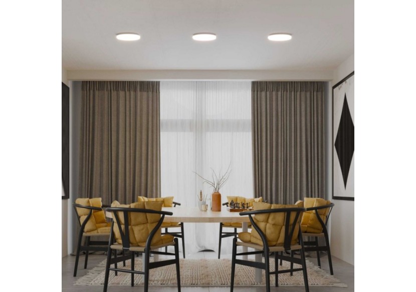 Plafonnier LED en saillie 26cm-18W-1800lm-IP20 - B1765-18W-BN - Barcelona LED Plafonnier LED en saillie 26cm-18W-1800lm-IP20 - B1765-18W-BN - Barcelona LED