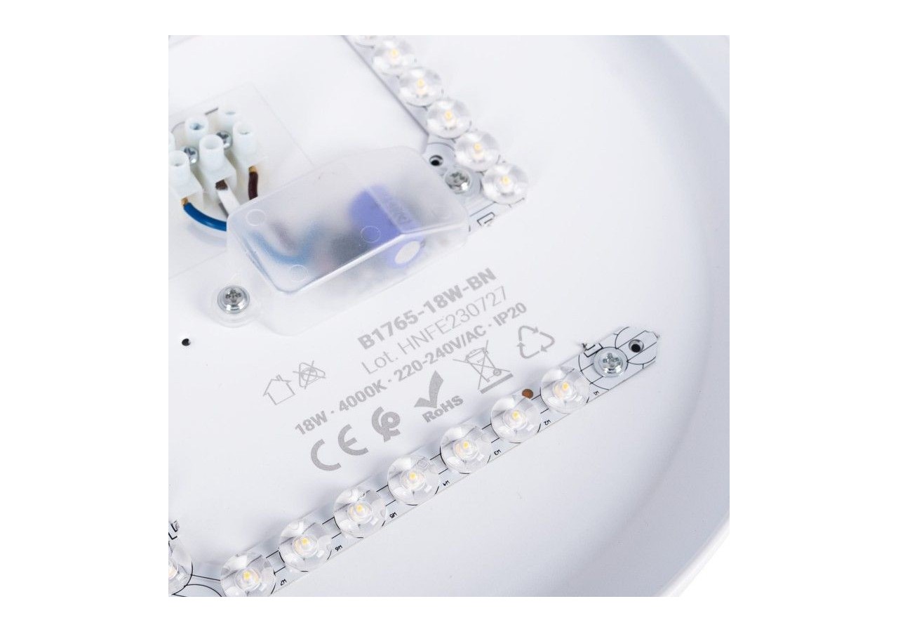 Plafonnier LED en saillie 26cm-18W-1800lm-IP20 - B1765-18W-BN - Barcelona LED