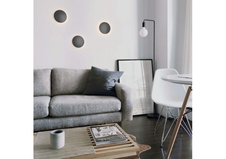 Applique murale LED ronde "Eclipsis" 12W-3000K-IRC90-Driver KeGu-IP20 - LN1587-12W-N - Barcelona LED 2