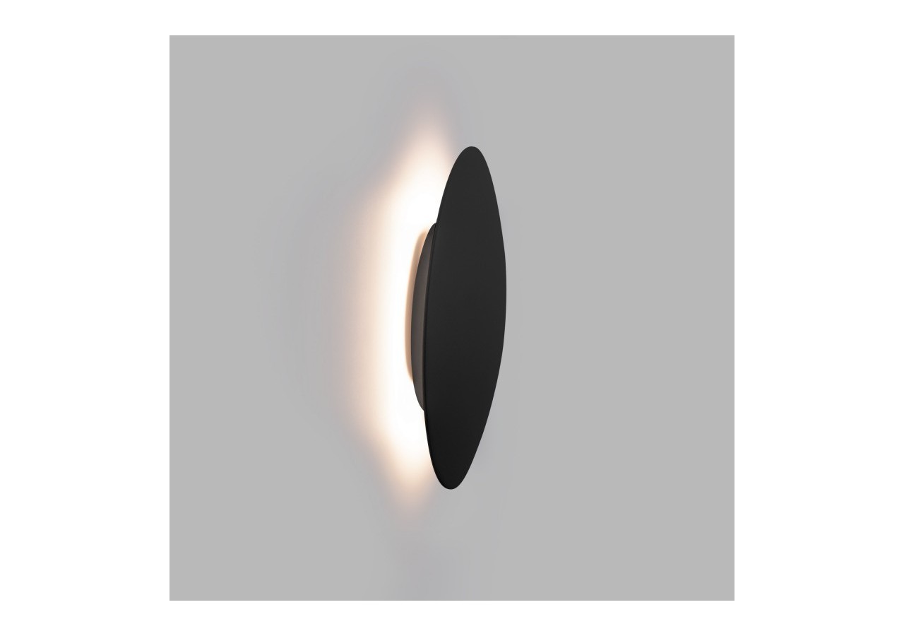 Applique murale LED ronde "Eclipsis" 12W-3000K-IRC90-Driver KeGu-IP20 - LN1587-12W-N - Barcelona LED