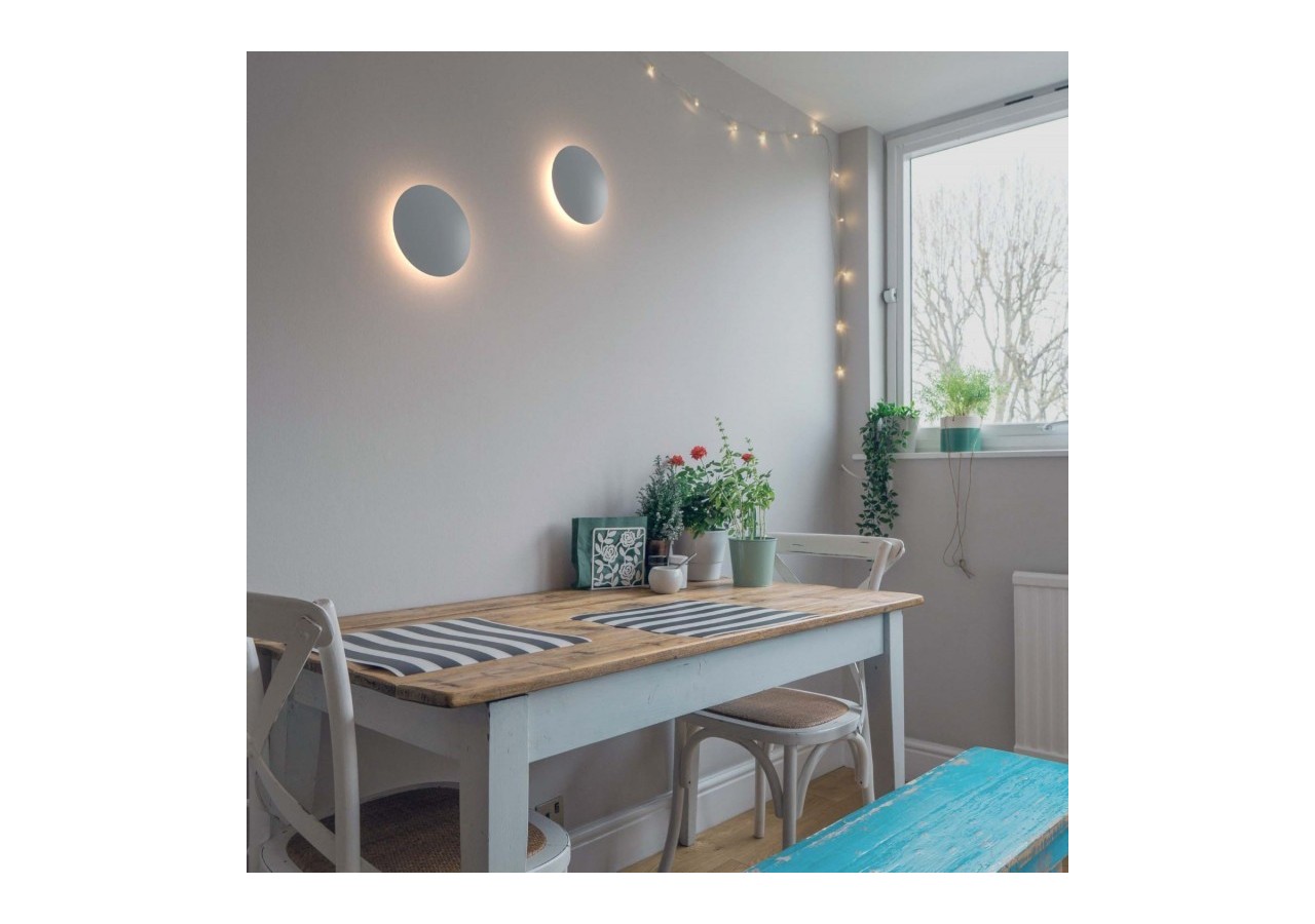Applique murale LED ronde "Eclipsis" 12W-3000K-IRC90-Driver KeGu-IP20 - LN1587-12W-B - Barcelona LED
