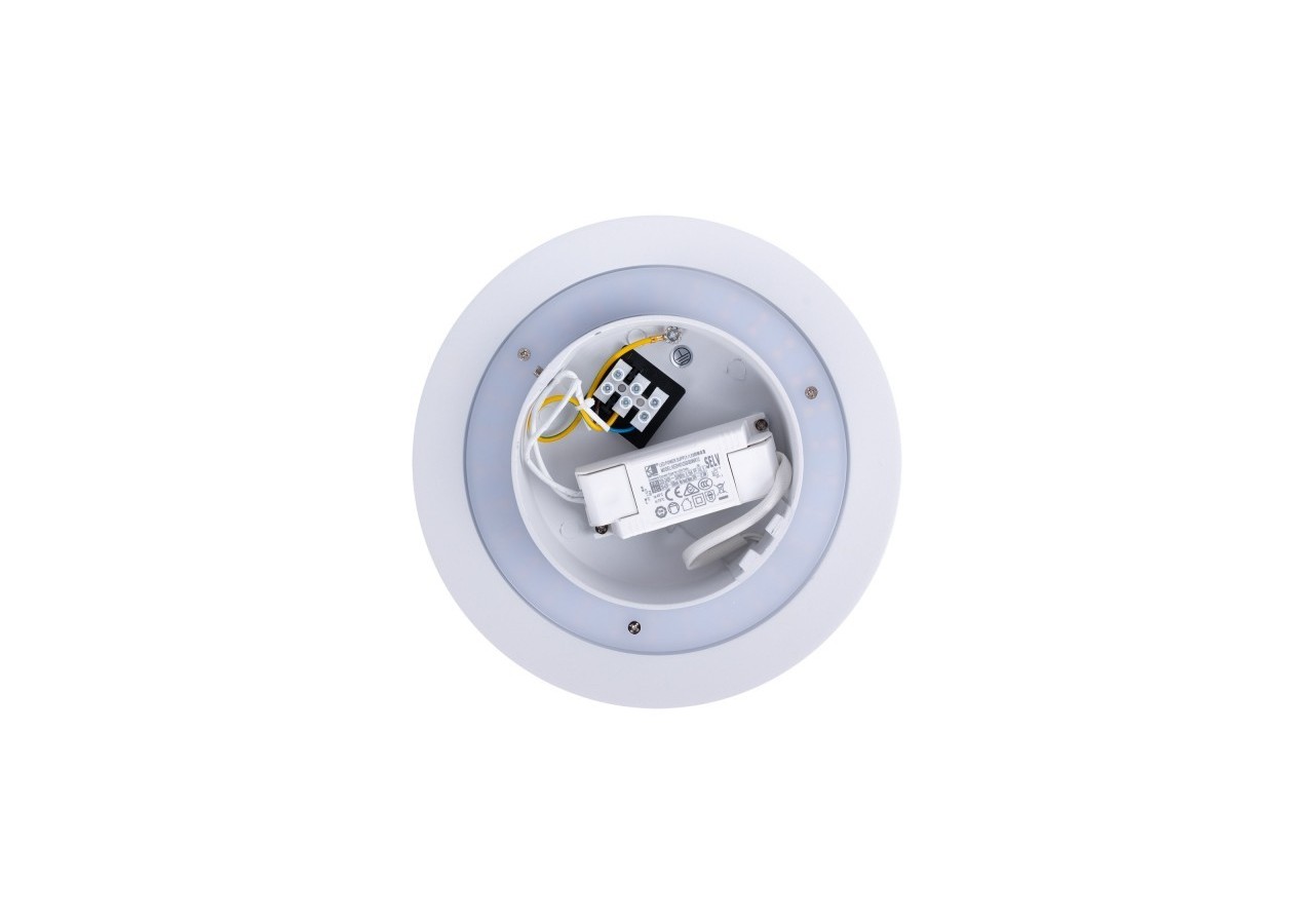 Applique murale LED ronde "Eclipsis" 12W-3000K-IRC90-Driver KeGu-IP20 - LN1587-12W-B - Barcelona LED